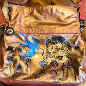 Handpainted Sakroots Crossbody bag